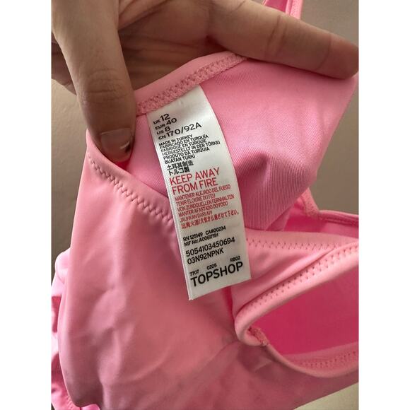 Top Shop Pink One Piece Pamela Swimsuit 8 - Picture 3 of 3